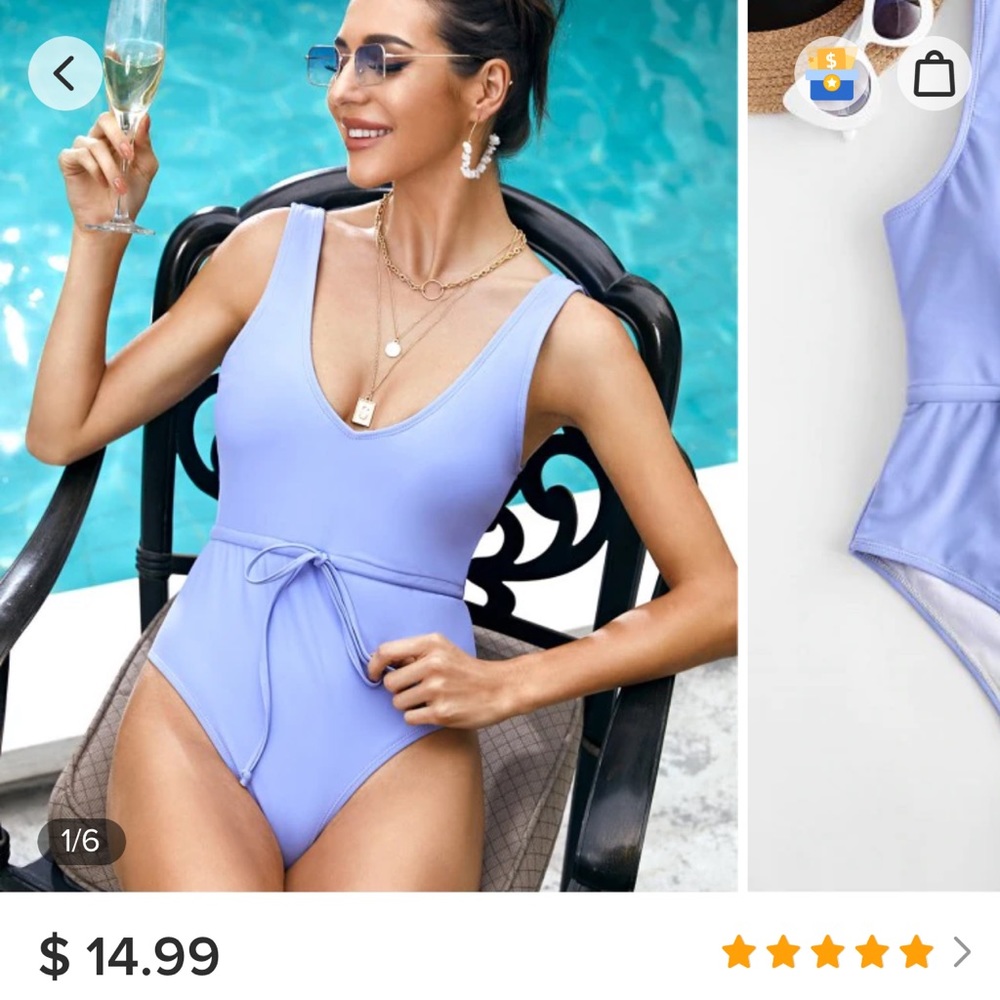 NWT ZAFUL One Piece Bathing Suit